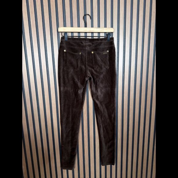 Michael Kors Pants Small Womens Brown Pull On Corduroy Stretch Skinny - Picture 2 of 10